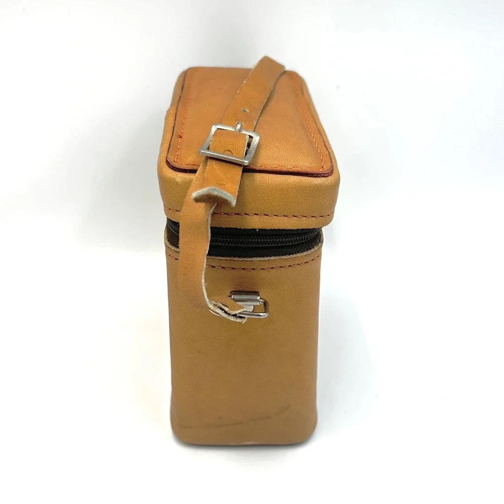 Vintage 1970s USA Leather Camera Case Bag for Compact Rangefinder Film Camera